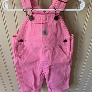 Pink carhartt bibs